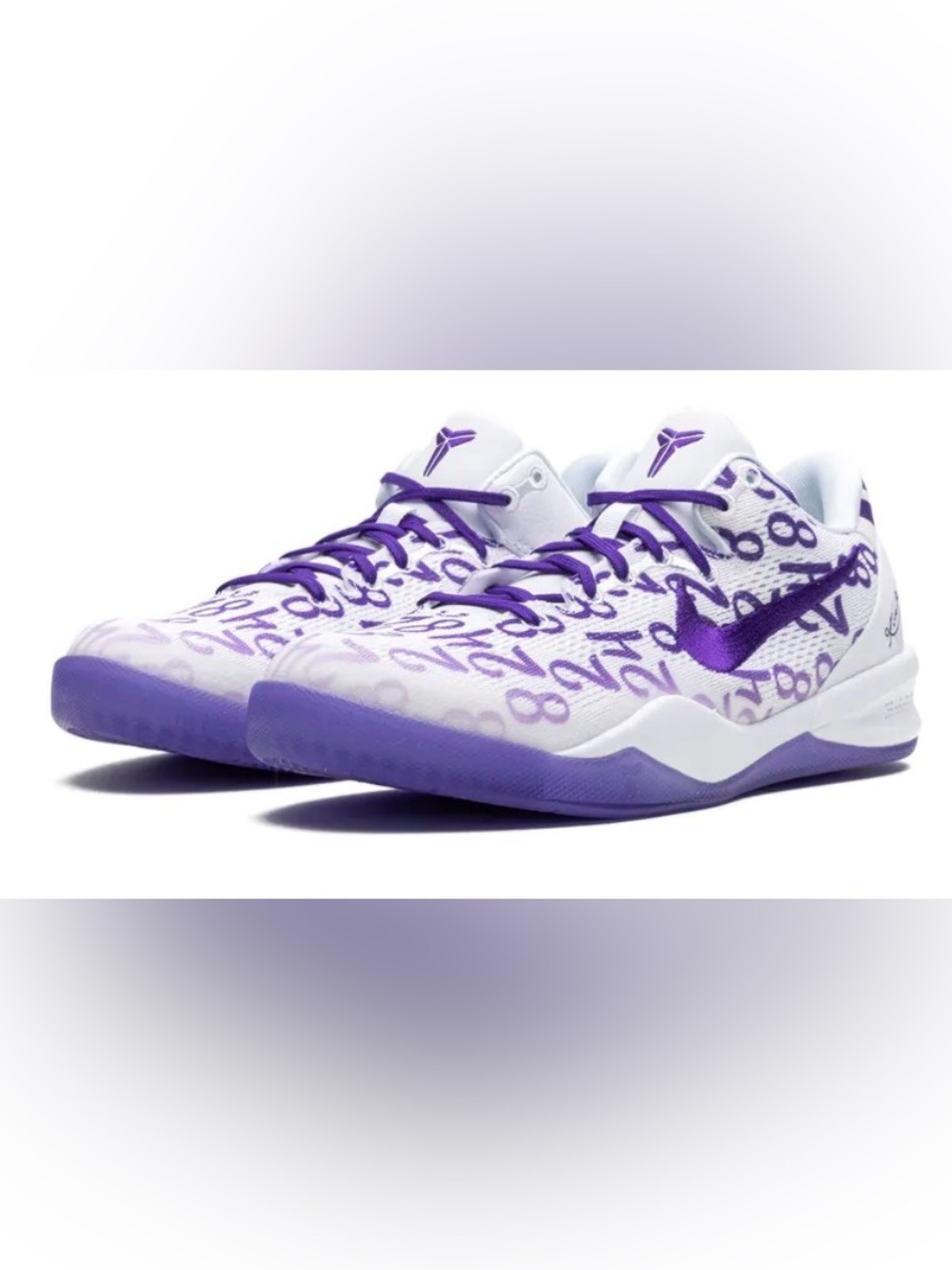 Nike Kids Big Boys Sz 5 Kobe 8 Protro Court Purple Basketball Sneakers w/Box NEW